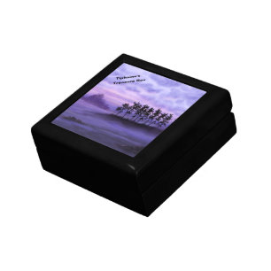 Fantasy Landscape Purple Gift Box