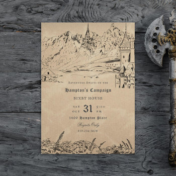 Fantasy Landscape Role Playing Game Campaign Invit Invitation by beckynimoy at Zazzle