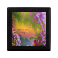 Fantasy landscape, tropic and dreamy  gift box