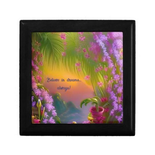 Fantasy landscape tropic and dreamy  gift box