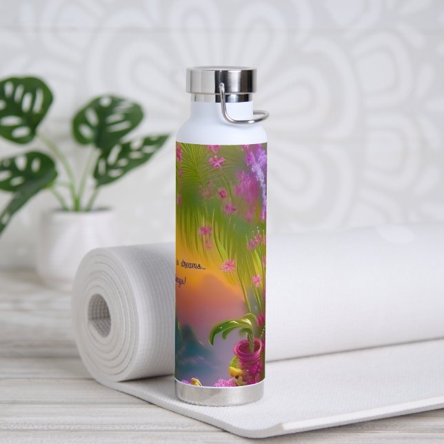 Fantasy landscape, tropic and dreamy     water bottle (Yoga)