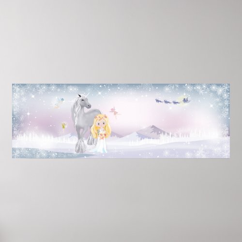 fantasy landscape winter poster