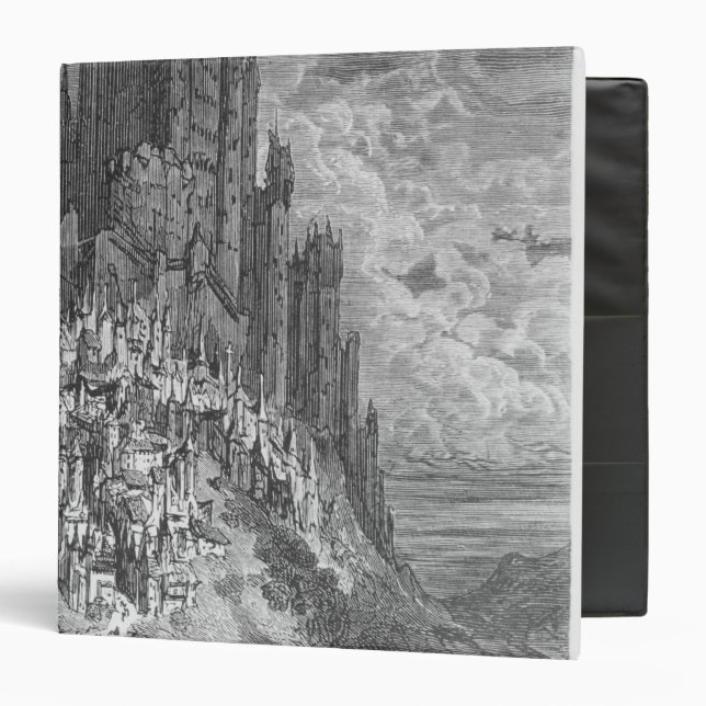 Fantasy landscape with town and castle binder (Front/Inside)