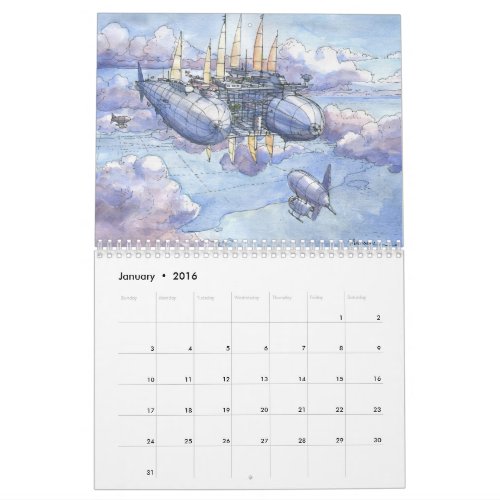 Fantasy Landscapes Calendar
