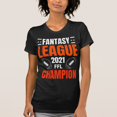 Fantasy League Champion Football 2021 Winner vinta T_Shirt