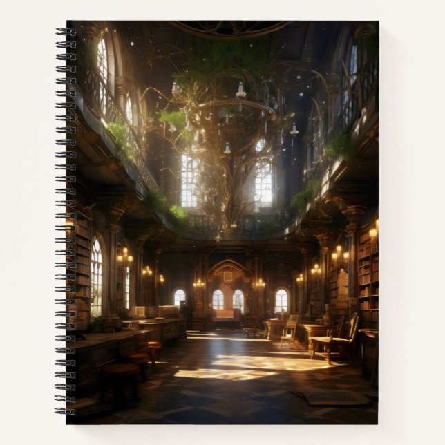 Fantasy Library Notebook (Front)