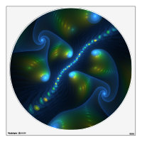 Fantasy Lights Abstract Blue Green Yellow Fractal