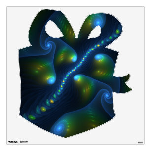 Fantasy Lights Abstract Fractal Art Christmas Gift Wall Decal