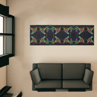 Fantasy Lily Abstract Flower Art  Runner