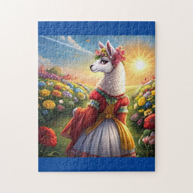 Fantasy Llama  Jigsaw Puzzle (Vertical)