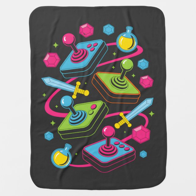 Fantasy Loot Icons Baby Blanket (Front)