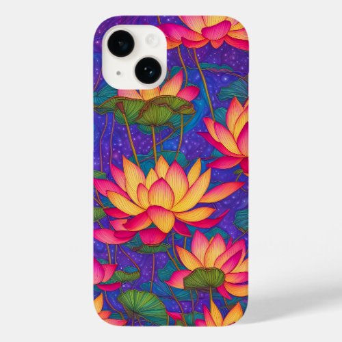 Fantasy Lotus Blossom Design Case_Mate iPhone 14 Case