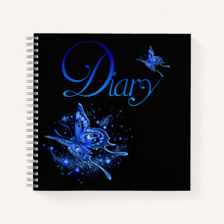 Fantasy Lunar Moth  Diary Notebook