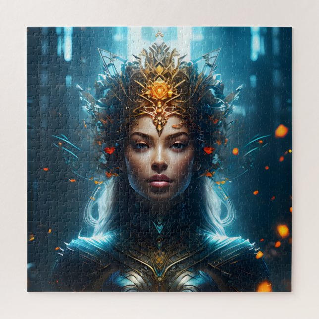 Fantasy magic art woman jigsaw puzzle (Vertical)