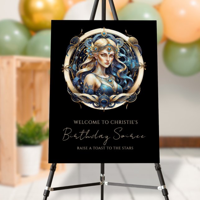 Fantasy Maiden Zodiac Symbol Modern Script Virgo Foam Board (Creator Uploaded)