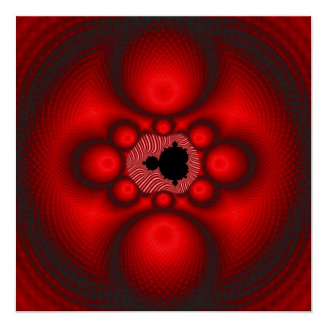 Fantasy Mandelbrot Fractal Image Poster (Front)