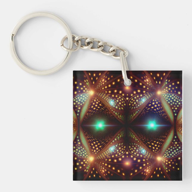 Fantasy Mandelbrot Fractal Keychain (Front)
