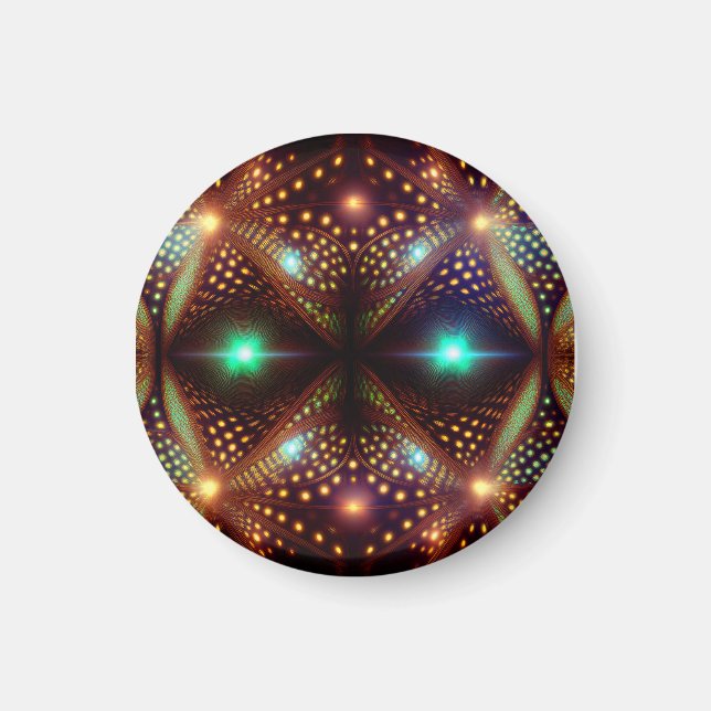 Fantasy Mandelbrot Fractal Magnet (Front)