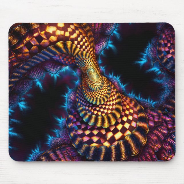 Fantasy Mandy Funnels Blue Spikes Mouse Pad (Front)