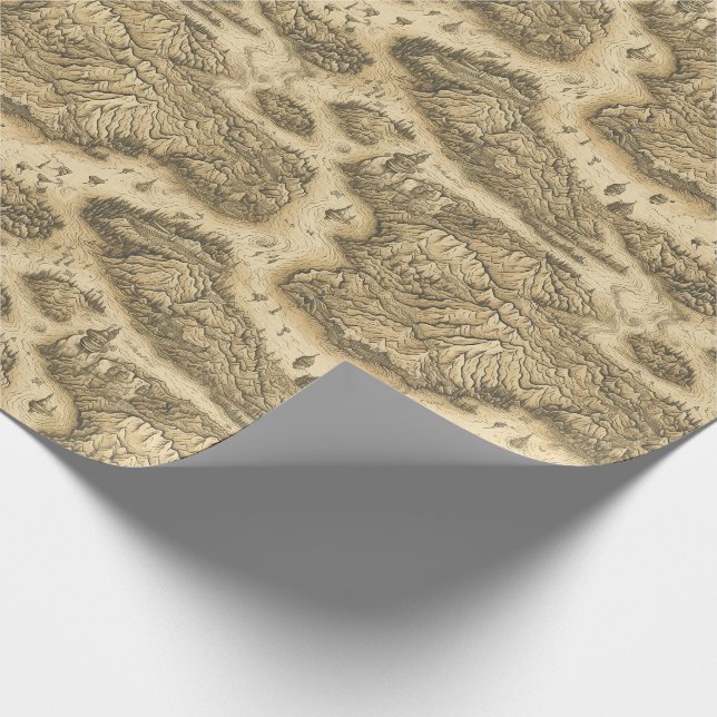 Fantasy Map Cartography Old hand drawn paper (Corner)