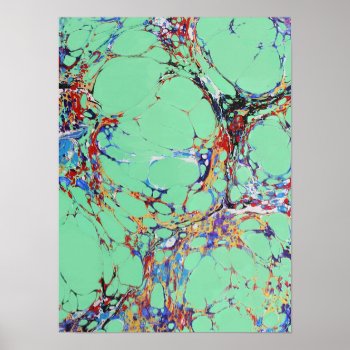 Fantasy Marbled Poster by tinsleylane at Zazzle