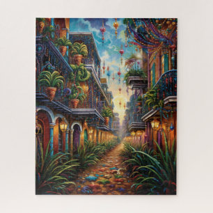 Fantasy Mardi Gras Colors Jigsaw Puzzle