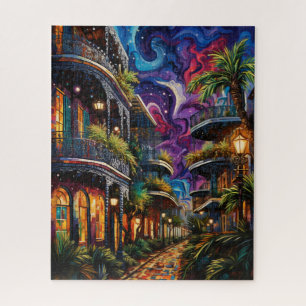 Fantasy Mardi Gras Colors Jigsaw Puzzle