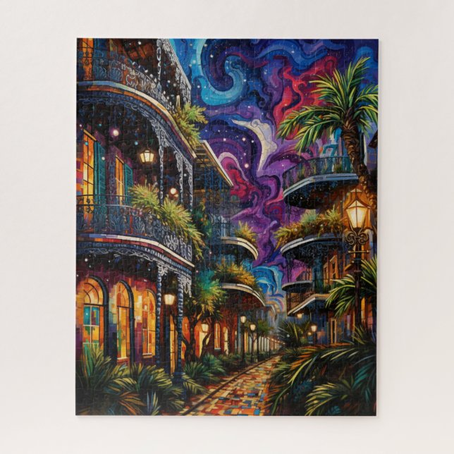 Fantasy Mardi Gras Colors  Jigsaw Puzzle (Vertical)