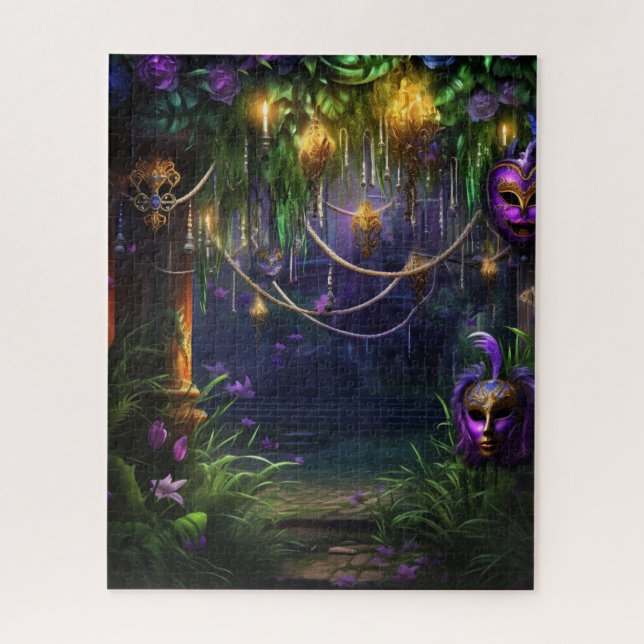 Fantasy Mardi Gras Colors  Jigsaw Puzzle (Vertical)