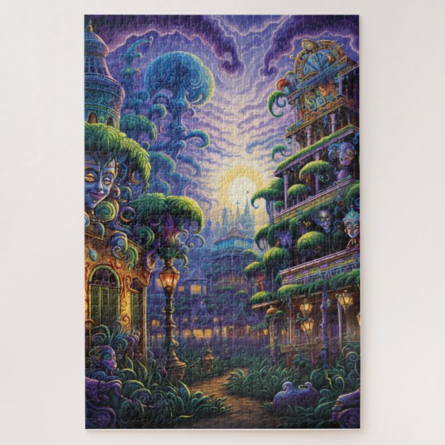 Fantasy Mardi Gras Colors  Jigsaw Puzzle (Vertical)