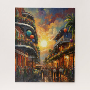 Fantasy Mardi Gras Colors Jigsaw Puzzle
