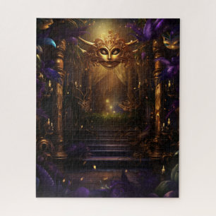 Fantasy Mardi Gras Colors Jigsaw Puzzle