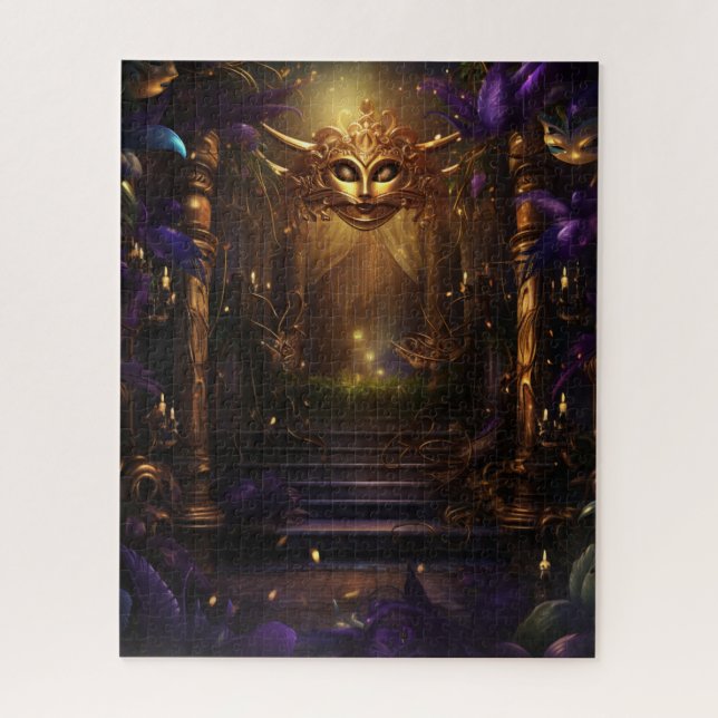 Fantasy Mardi Gras Colors  Jigsaw Puzzle (Vertical)