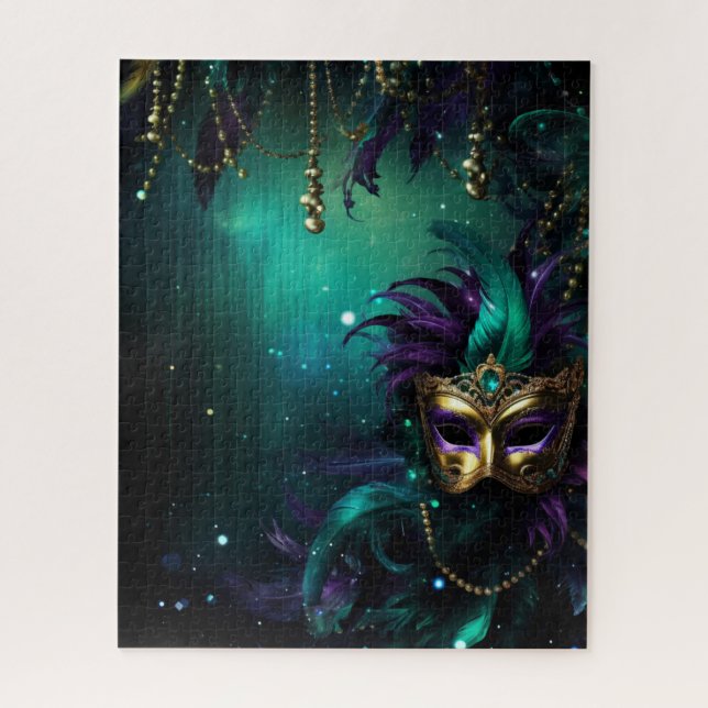 Fantasy Mardi Gras Colors  Jigsaw Puzzle (Vertical)