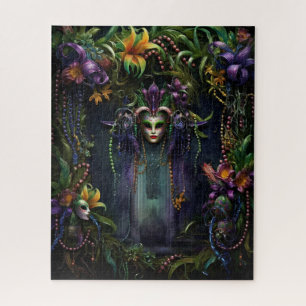 Fantasy Mardi Gras Colors Jigsaw Puzzle