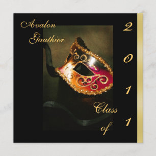 Fantasy Masquerade Class Of Graduation Invitation
