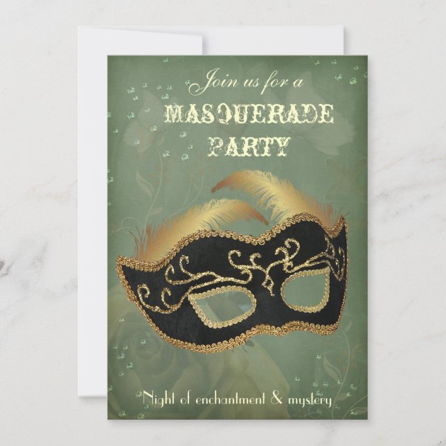 Fantasy Masquerade party Invitation (Front)