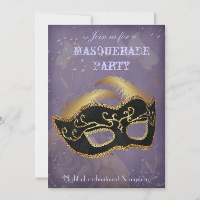 Fantasy Masquerade party Invitation (Front)