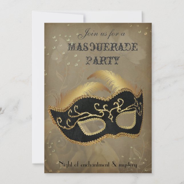 Fantasy Masquerade party Invitation (Front)