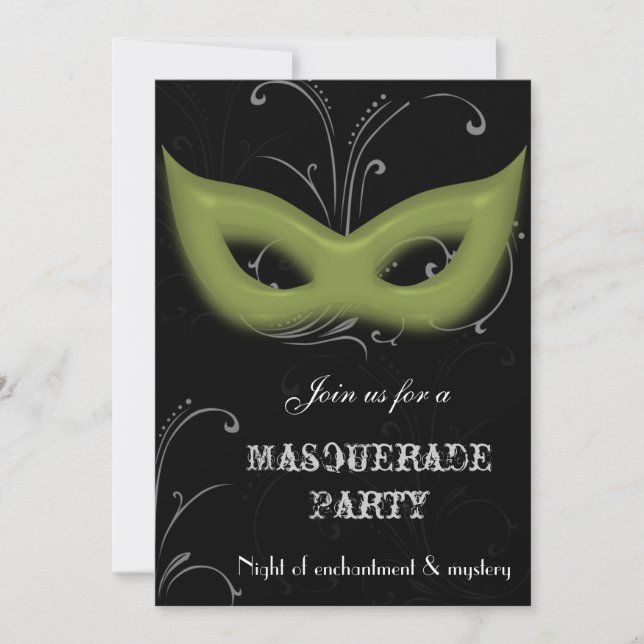 Fantasy Masquerade party Invitation (Front)