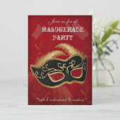 Fantasy Masquerade party Invitation (Standing Front)