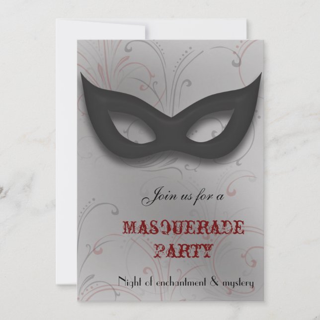 Fantasy Masquerade party Invitation (Front)