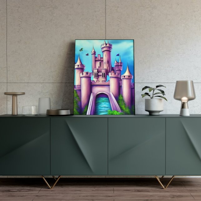 Fantasy Medieval Castle Painting Poster (Creator Uploaded)