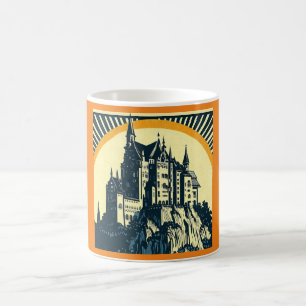 Fantasy Medieval Castle - Woodcut 3 Coffee Mug