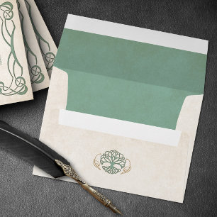 Fantasy Medieval Celtic Wedding Envelope