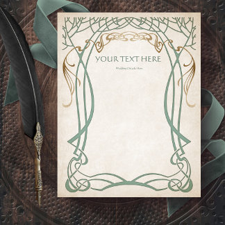 Fantasy Medieval Celtic Wedding Flyer