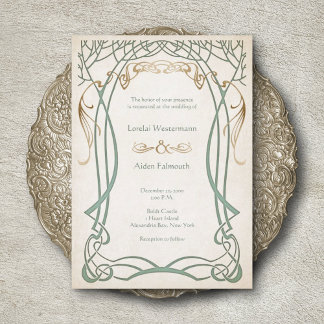 Fantasy Medieval Celtic Wedding Invitation