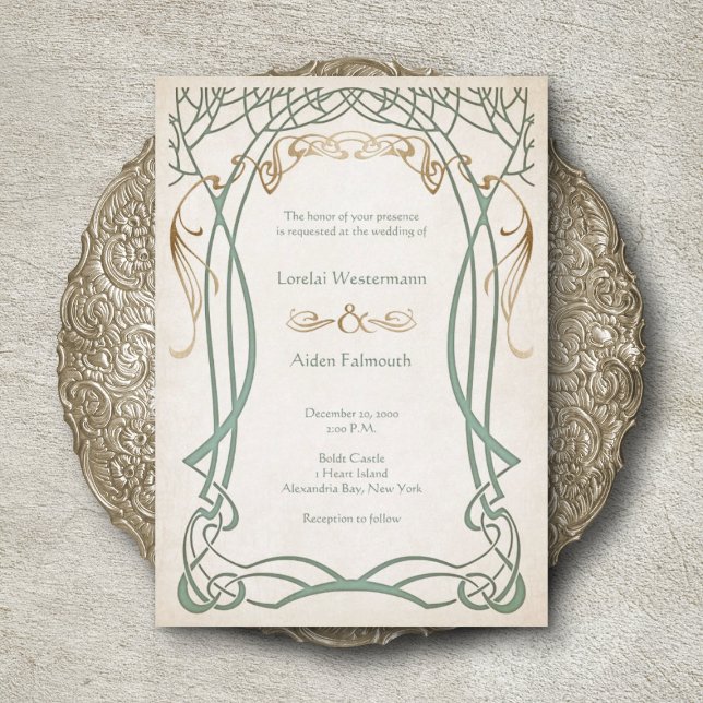 Fantasy Medieval Celtic Wedding Invitation (Creator Uploaded)