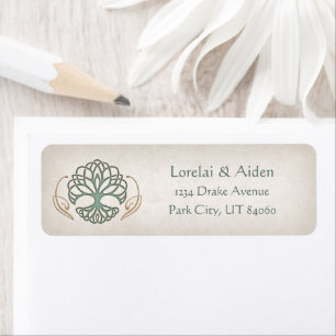 Fantasy Medieval Celtic Wedding Label