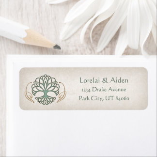 Fantasy Medieval Celtic Wedding Label